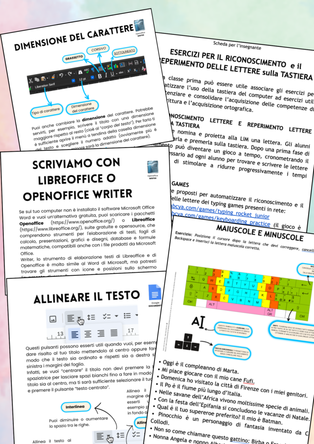 Attività di videoscrittura per la scuola primaria (Pack completo)