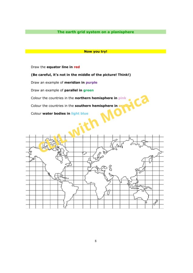 CLIL Geography classe 4^