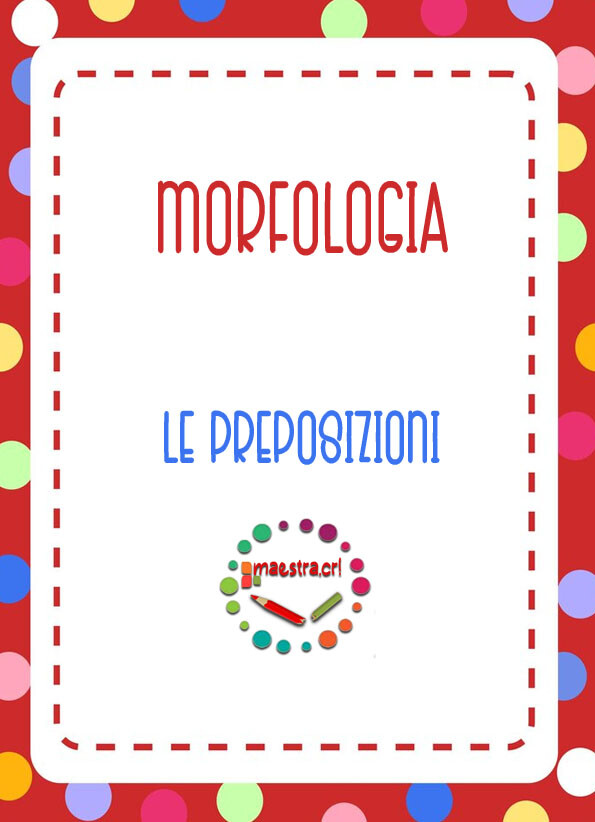 Analisi grammaticale delle preposizioni