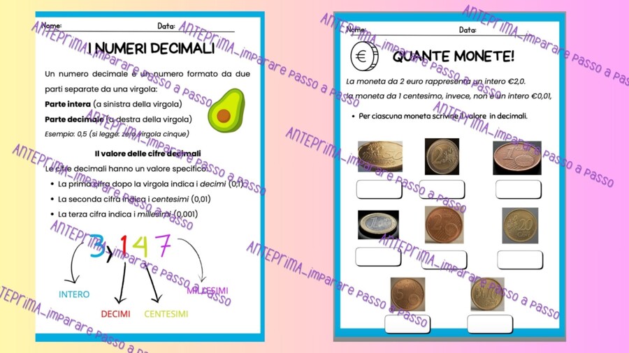 I decimali: introduzione e primi esercizi
