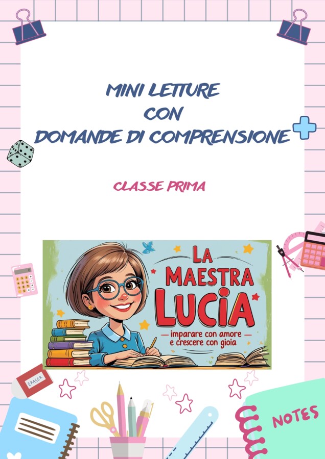 mini letture in stampato maiuscolo