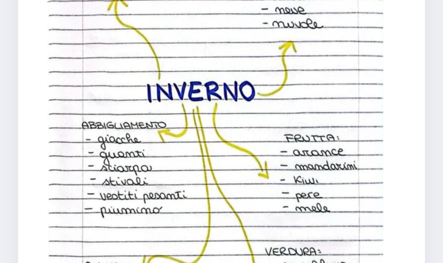 Programmazione italiano classe terza GENNAIO