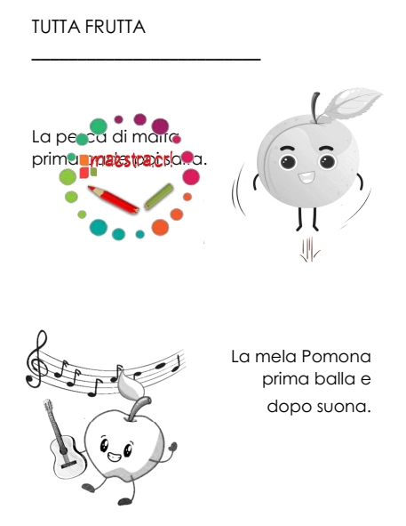Tutta frutta - Imparare divertendosi con le filastrocche