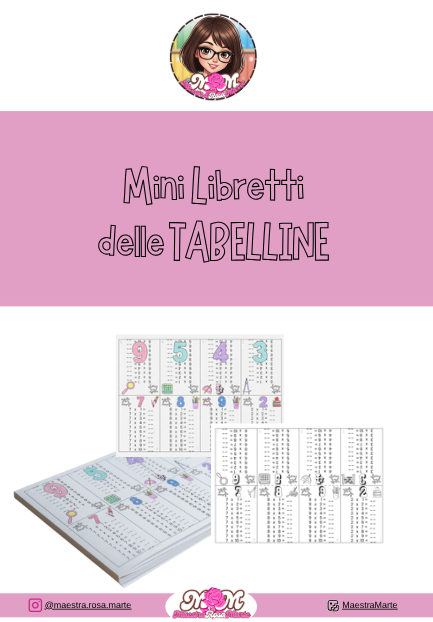 Mini Libretto delle tabelline