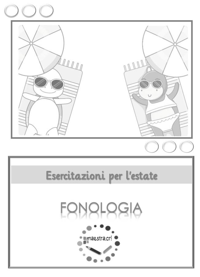 Esercitazioni per le vacanze_Fonologia