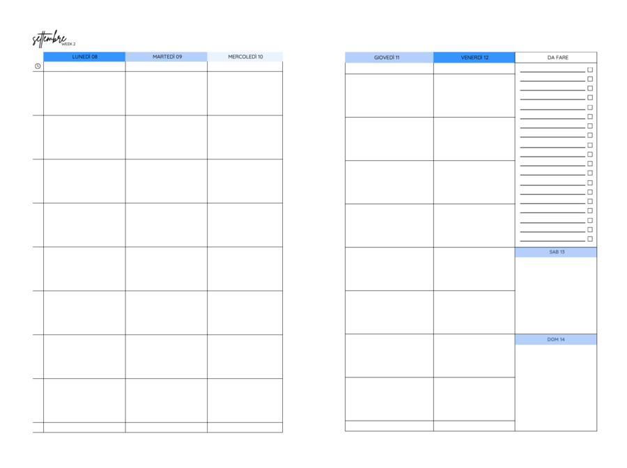 La BellAgenda 2025/2026 - Teacher Planner (Blu)