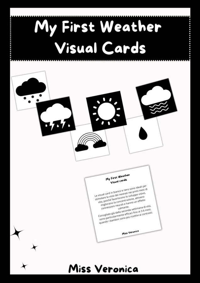 Weather visual cards (high constrast)