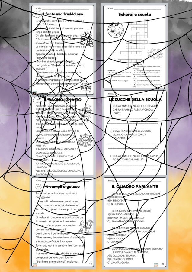 CLASSE SECONDA - LETTURE DI HALLOWEEN suoni difficili