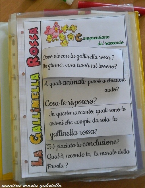 LA GALLINELLA ROSSA flipbook INTERDISCIPLINARE con matematica