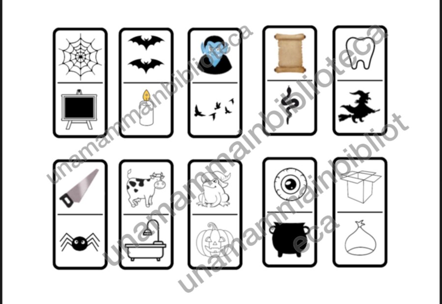 Attività sulle rime ( Il Domino di Halloween)