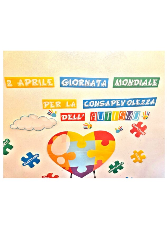 Set Decorativo “2 Aprile – Giornata Mondiale dell’Autismo” – Pannello, Corone, Biglietti e Poesia