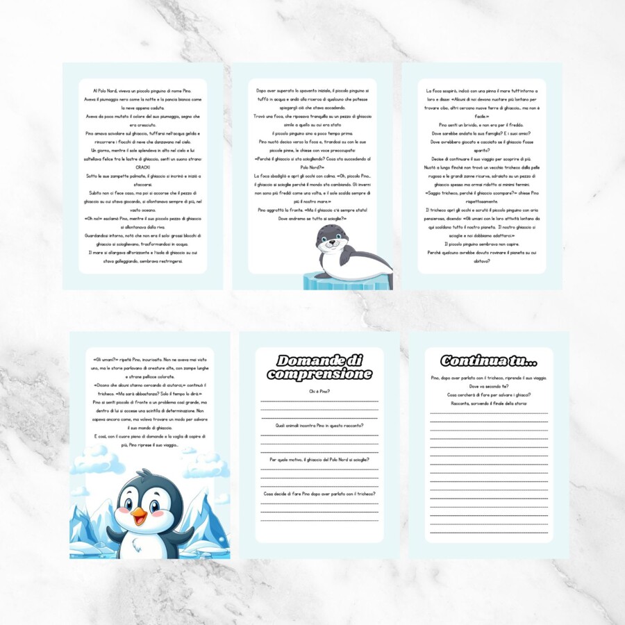 Lettura e comprensione sul tema dello scioglimento dei ghiacci