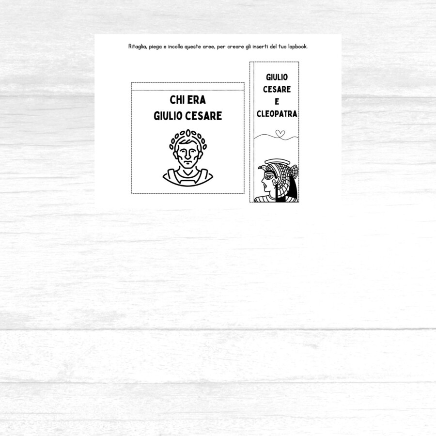 Lapbook Giulio Cesare scuola primaria