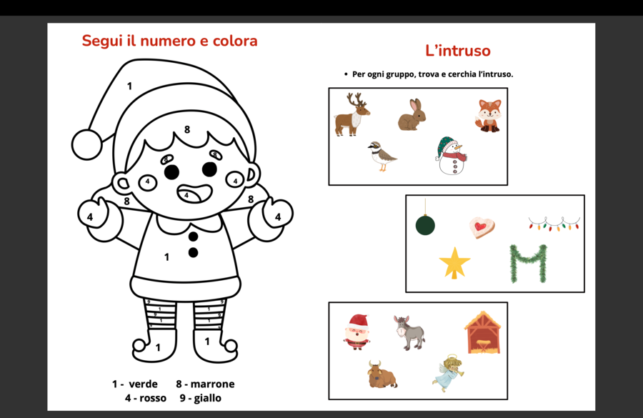 Giochi e attività di logica - Natale