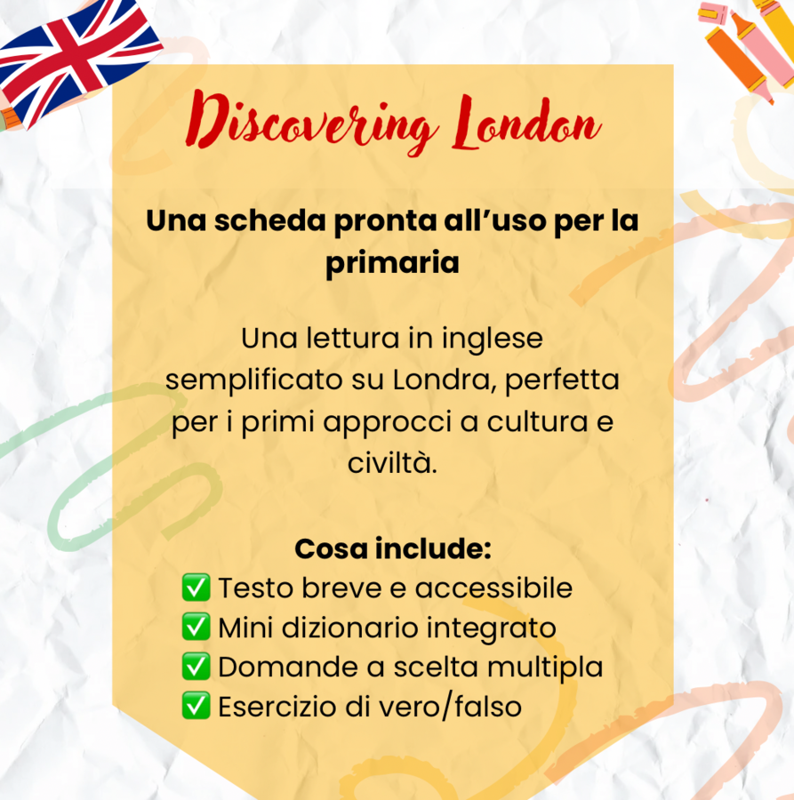 Discovering London - inglese classe terza e quarta