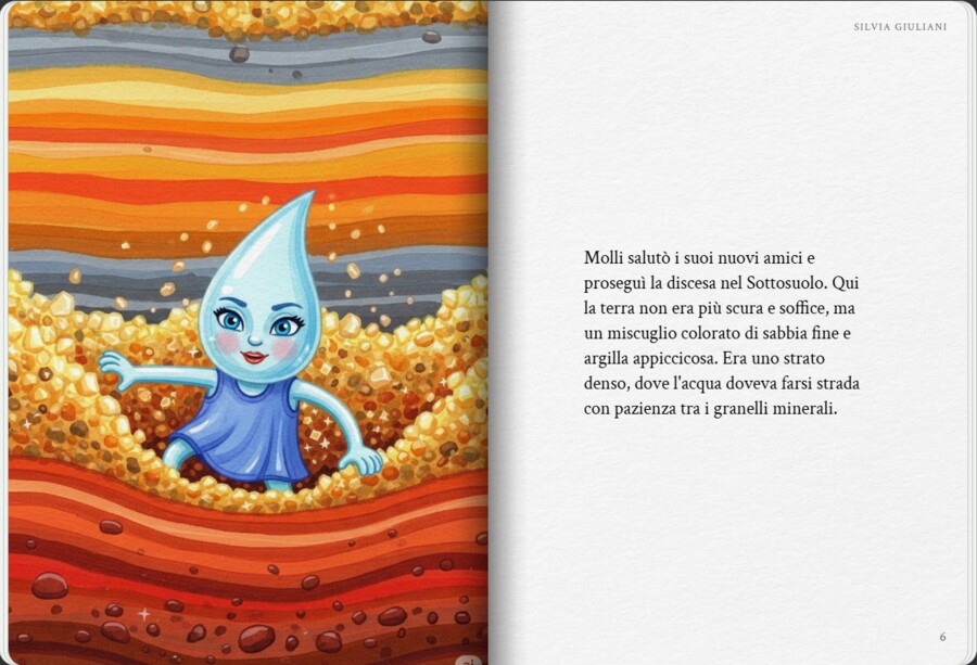Storia di Molli, la molecola d'acqua. IL SUOLO