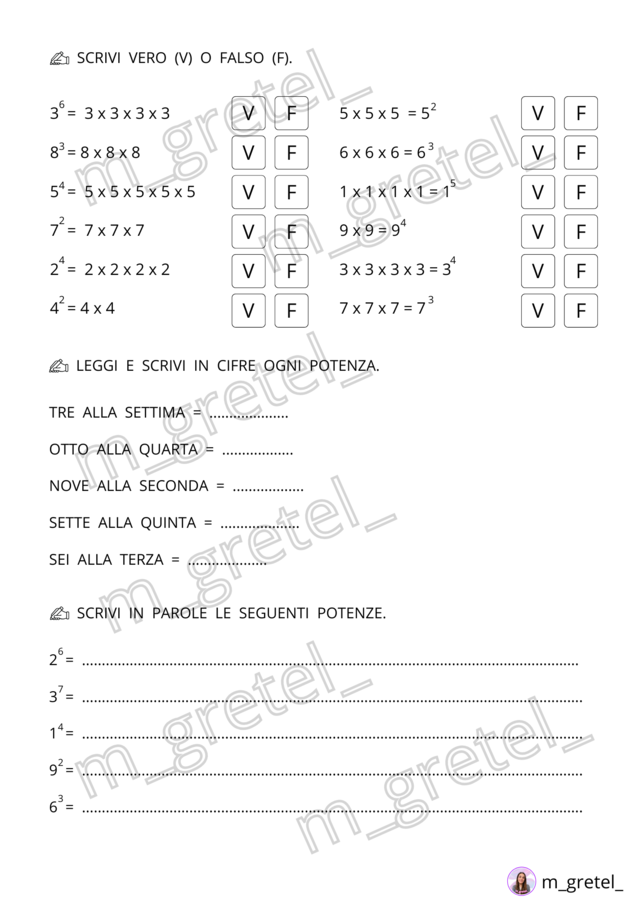 LE POTENZE