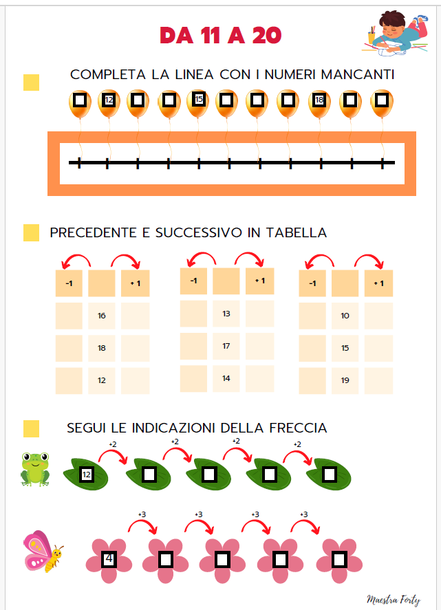 Precedente e successivo fino al 20