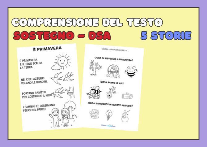 Comprensione del testo con immagini.