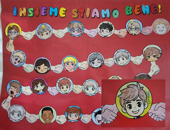 CARTELLONE INSIEME STIAMO BENE: ARTE/EDUCAZIONE CIVICA/ITALIANO - SCUOLA PRIMARIA