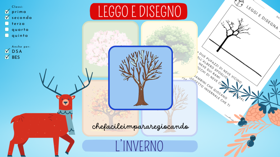L'INVERNO:LEGGI E DISEGNA