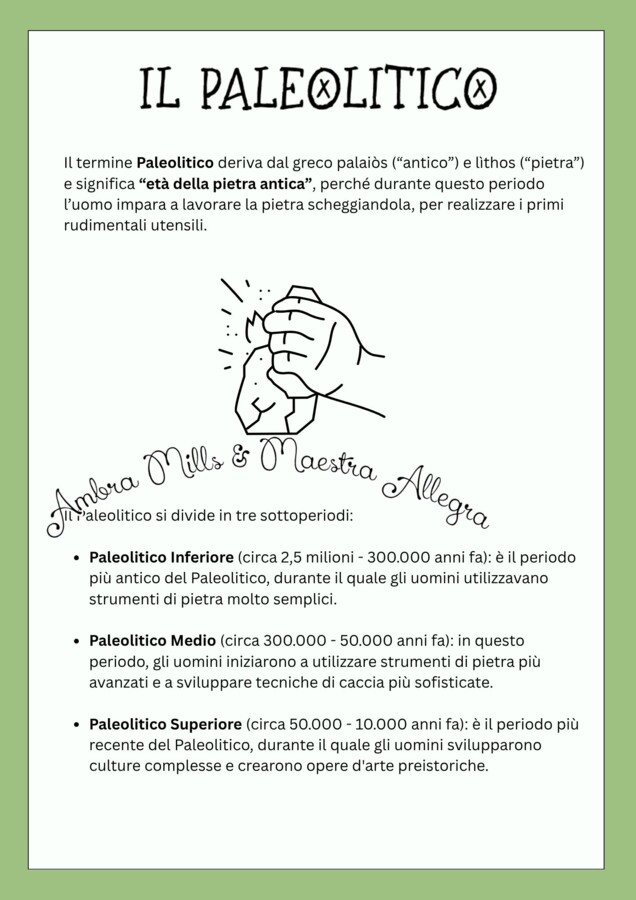 IL PALEOLITICO