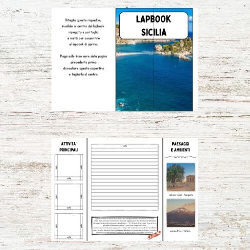 Lapbook Sicilia da stampare
