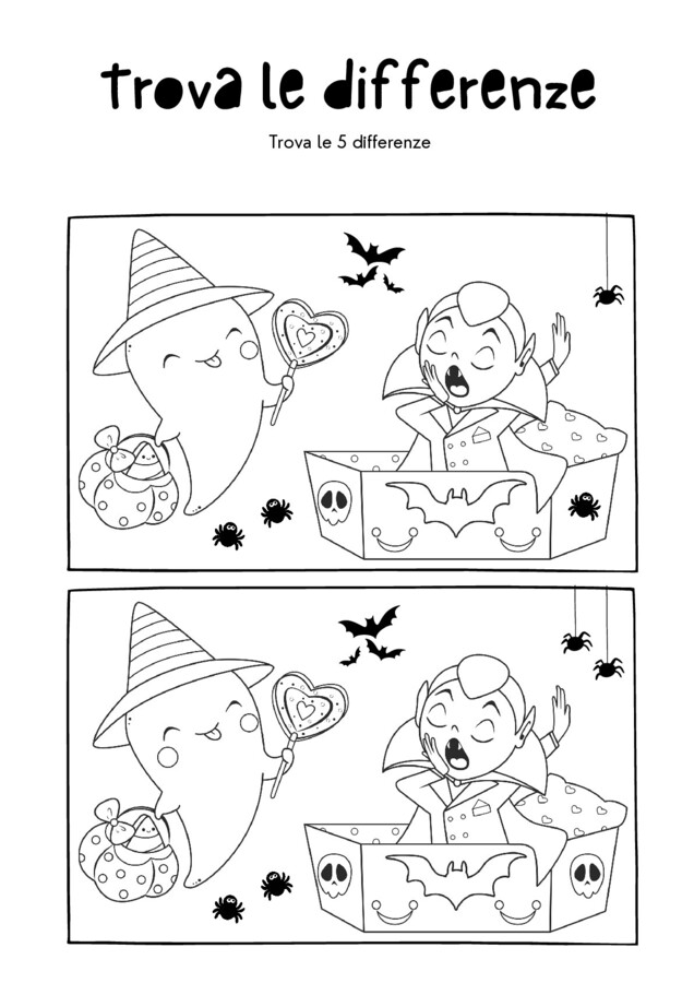 Trova le differenze. Halloween