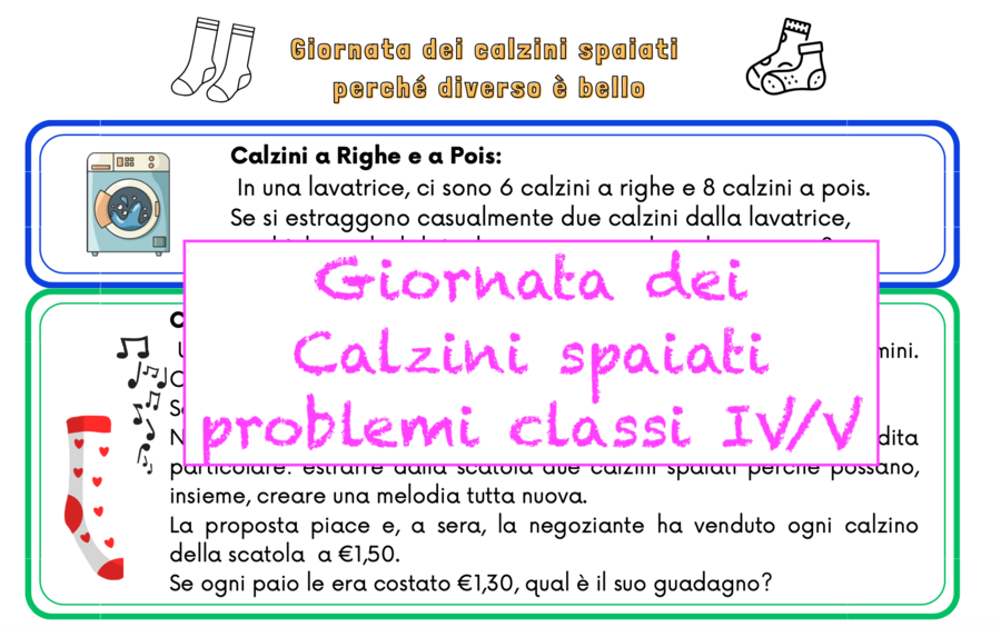 Giornata dei calzini spaiati: problemi