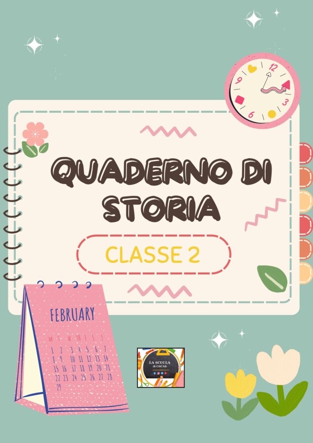 QUADERNO DI STORIA - Classe 2^ con schede in b/n - Scuola primaria -