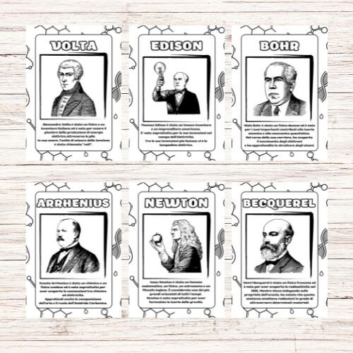 Scienziati famosi - Libretto da stampare