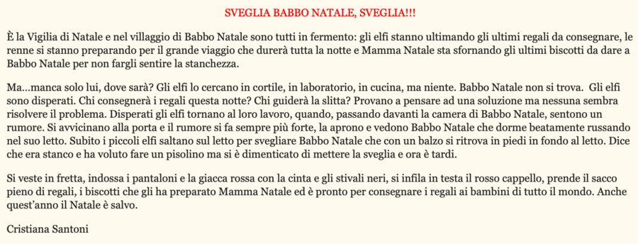 Sveglia Babbo Natale, sveglia!