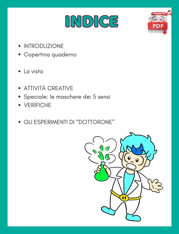 IL SUPER QUADERNO DI SCIENZE:cl1.- la vista