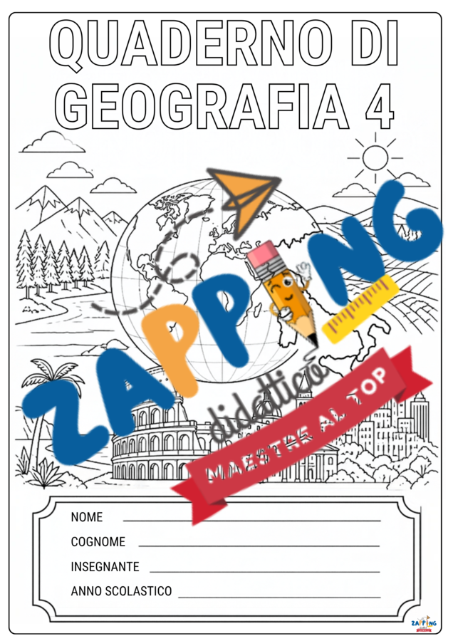 Copertine quaderni classe quarta: storia, geografia e scienze