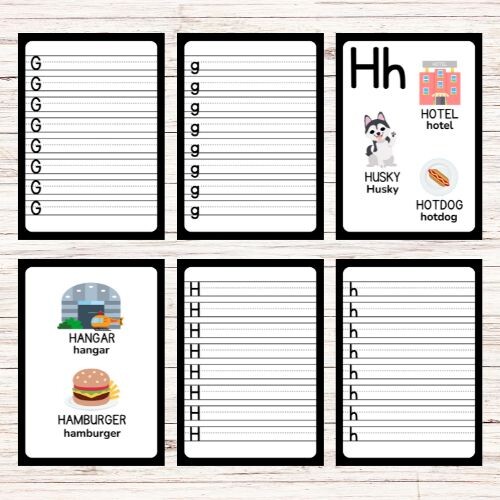 Schede per imparare a scrivere le lettere dell’alfabeto - Back to school
