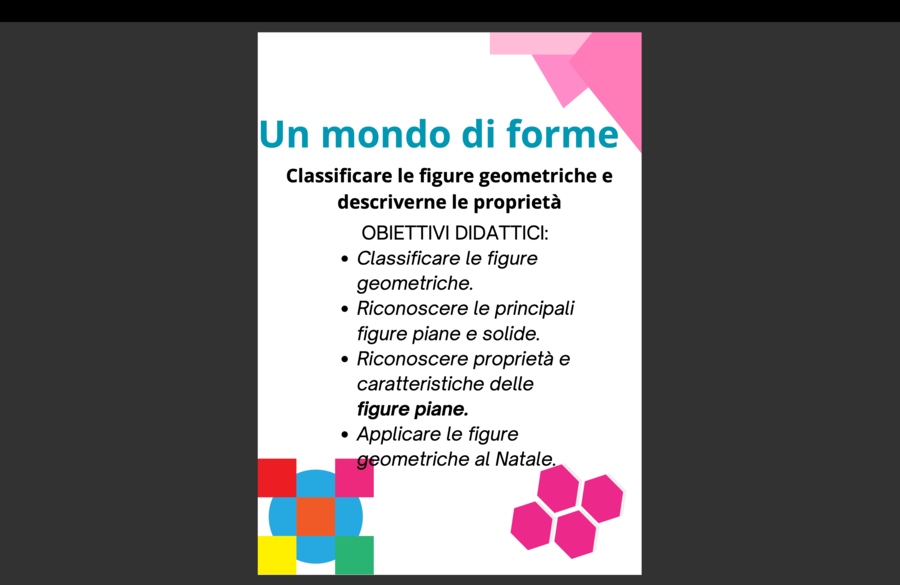 Un mondo di forme - tema Natale