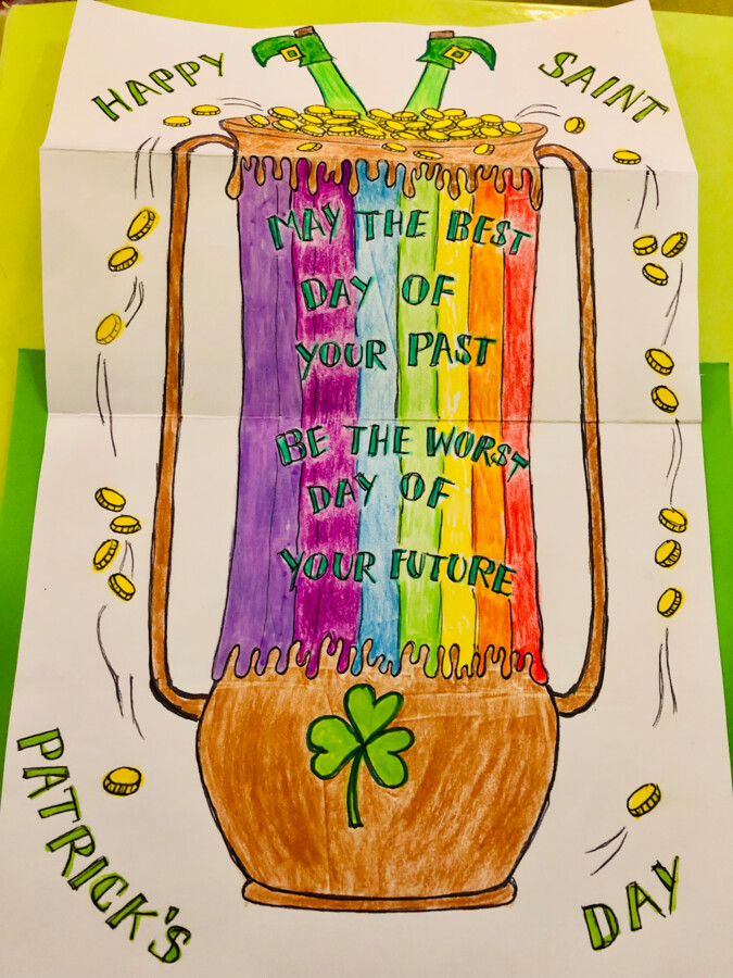 St. Patrick's Day Folding Surprise