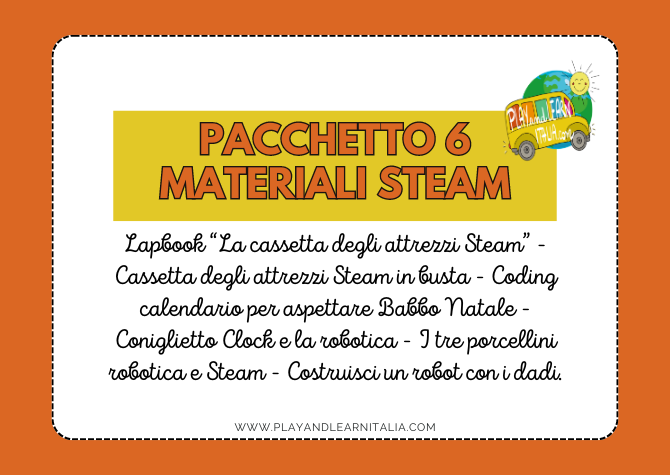 PACCHETTO 6 RISORSE A TEMA STEAM