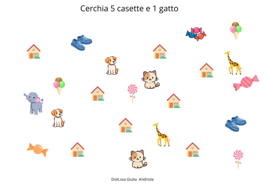 Schede per attenzione, numeri, suoni, lettere & quantità