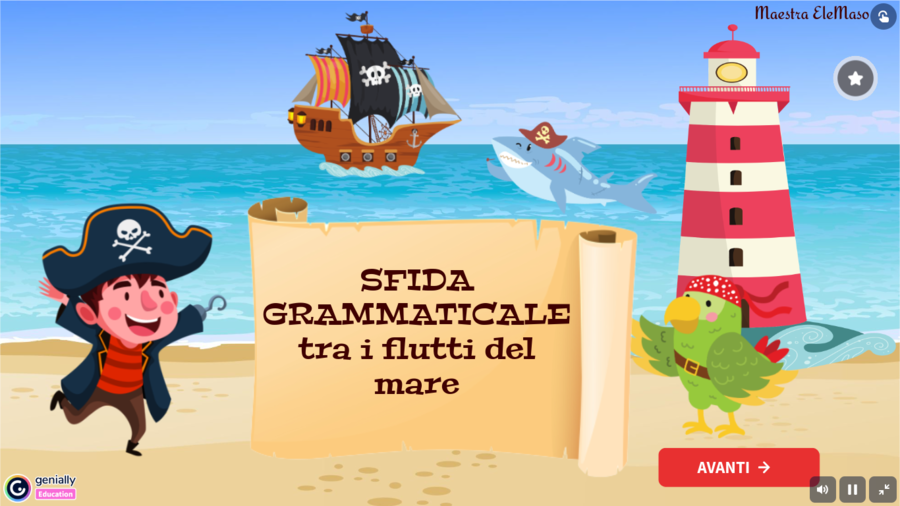 Sfida grammaticale tra i flutti del mare