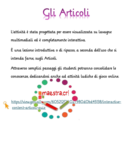 Gli articoli