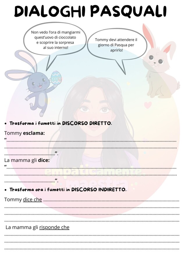 Dialoghi pasquali - Discorso diretto e indiretto