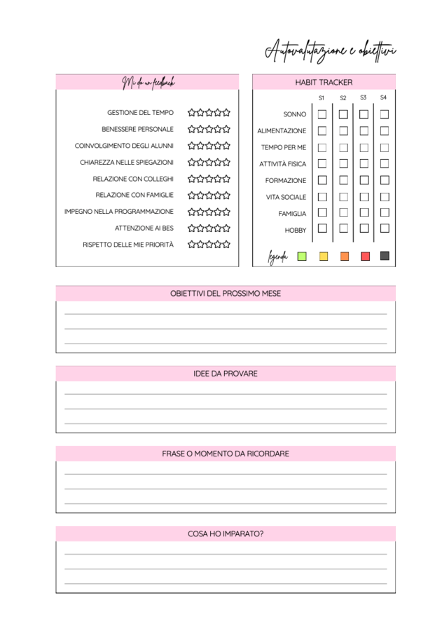 La BellAgenda 2025/2026 - Teacher Planner (Fucsia)