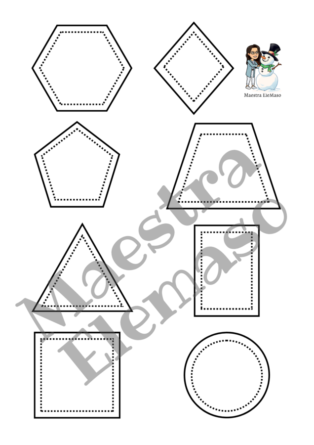 Shapes snowman
