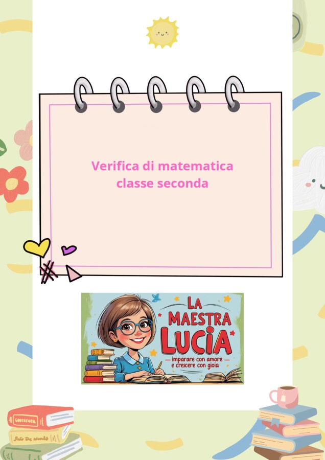 VERIFICA DI MATEMATICA IN ITINERE CLASSE SECONDA