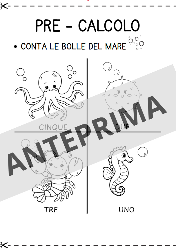 KIT accoglienza - CLASSE PRIMA - tema marino