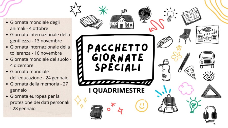 Pacchetto giornate speciali Primo Quadrimestre