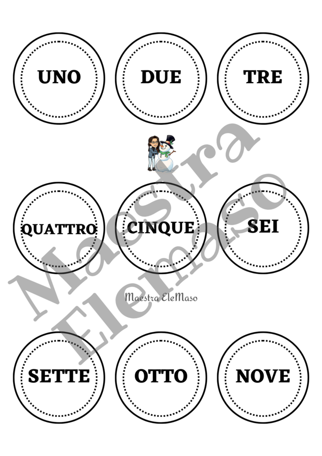 Numeri nella neve