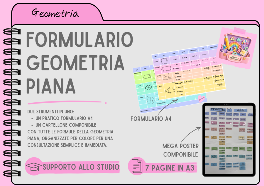 FORMULARIO/FORMULE GEOMETRIA PIANA di Vita da Mammestra