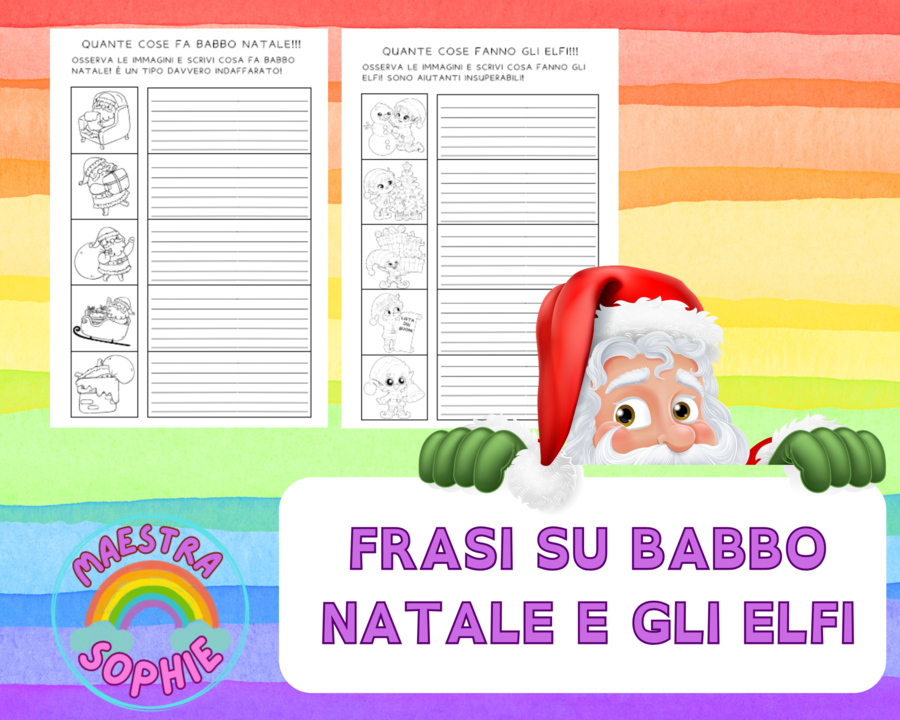 CREA FRASI SU BABBO NATALE E GLI ELFI